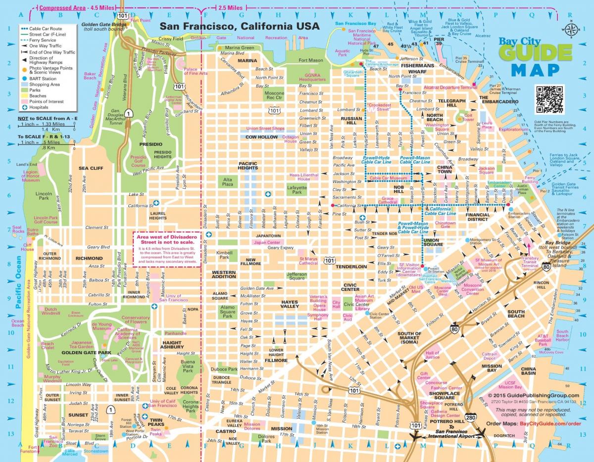 Mapa San Francisco ulice