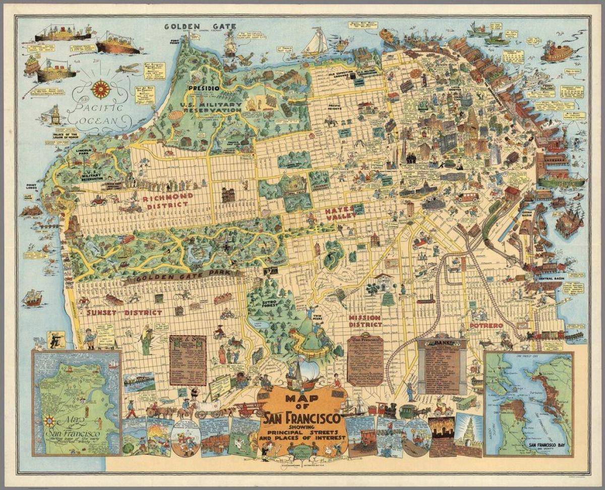 Antyczna mapa San Francisco